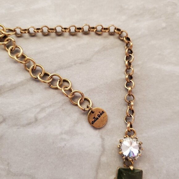 ✨ Stella and Dot Fleurette Rhinestone Crystal Bib Statement Necklace ✨ - Picture 3 of 16